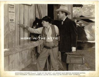 Cowboy Western Johnny Mack Brown Orig Flame of The West Monogram Pictures Still  