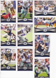 2012 Topps Dallas Cowboys Team Set 10 Cards Claiborne RC  