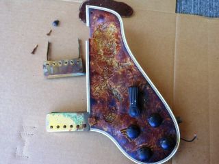 Gibson Johnny Smith Dual Pickup Assembly Pickguard Project Electric Guitar Old  