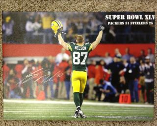 Jordy Nelson Signed Graphic Canvas Green Bay Packers Wide Receiver  