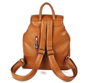 Women's Fashion Brown Backpack Handbag Purse A139  