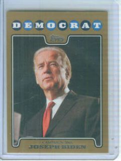 Joseph Biden 2008 Topps Gold  