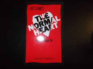 Larry Kramer's The Normal Heart Foreword by Joseph Papp Samuel French Play Book  