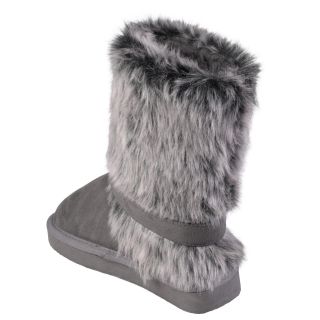 Journee Collection Kid's 'Huffy' Buckle Accent Faux Fur Boots  