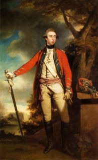 1740 Sir Joshua Reynolds Portrait Painting of George Townshend British Soldier  