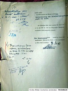 Ghetto Litzmannstadt 2 original documents Ghetto administration 1940  