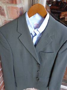 Joseph A Bank Brown 3 Btn Wool Mens Blazer Suit Sport Coat Jacket 42L Long Tall  