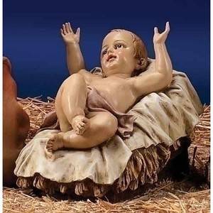 Joseph's Studio Baby Jesus Hand Painted Indoor Outdoor Nativity Statue in Color  