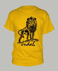 The Lion of Judah T Shirt Christian Jesus Religious Gold Extra Large Tee  