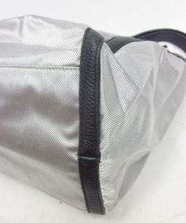 JPK Paris 75 Silver Metallic Leather Shoulder Handbag  