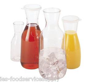 1 4 Liter Polycarbonate Beverage Decanter Container Pourer Salsa Juice  