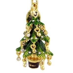 JUICY COUTURE CHRISTMAS TREE CHARM FOR BRACELET DAYDREAMER TOTE BAG KEYRING  