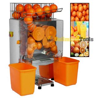 Electric Commercial Auto Feed Orange Lemon Squeezer Fruit Juicer Machine Retail  