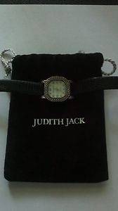 Judith Jack Sterling Silver 925 Marcasite Ladies Watch FREE SHIP  