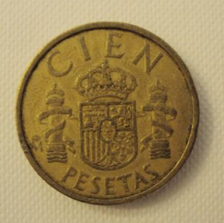 Coin 100 Pesetas 1984 Juan Carlos 1 Mint