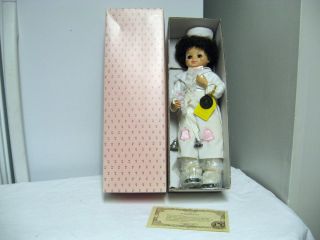 Porcelain 14 June Calendar Clown Doll Original Box COA