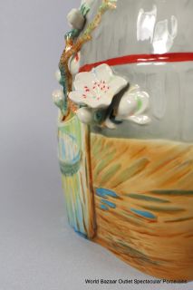 Van Gogh Collect Blossoming Almond Branch in Glass Vase