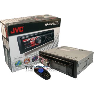 JVC KD S38 Car Stereo  WMA CD Player USB Full iPod iPhone Control w