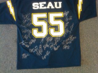 1994 San Diego Chargers Team Signed Jersey Junior Seau