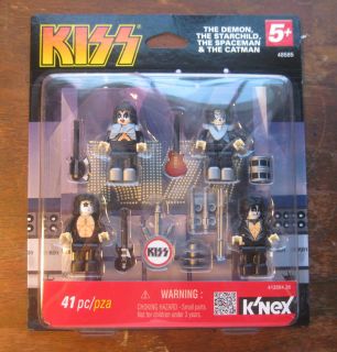 Knex KISS Rock Band SIMMONS 41 pc Demon Starchild Spaceman Catman NIP