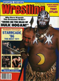 Hulk Hogan Kamala Sports Review Wrestling Magazine March 1987