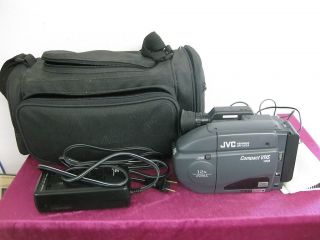 JVC Compact VHS CAMCORDER Video Recorder + CASE & ACCESSORIES Bundle