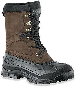 Kamik Mens Nation Plus Waterproof Insulated Suede Winter Boots