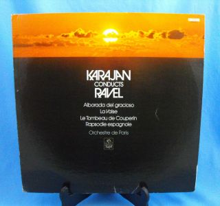 Karajan Conducts Ravel Orchestre de Paris Stereo LP