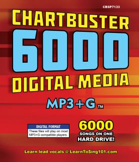 Chartbuster 6000 Digital Media Karaoke Hard Drive  G Format 6000