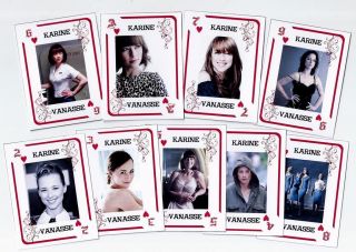 Karine Vanasse 54 Poker Playing Cards Argentina Excellent Item