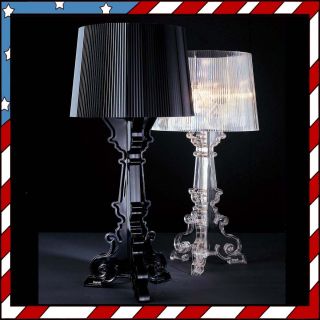 H50cm 19 7 Black Transparent Kartell Bourgie Table Lamp Light No Brand