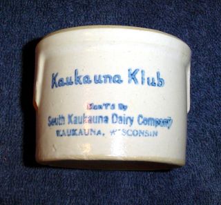 Light Grey Cheese Crock Kaukauna Klub Dairy Company