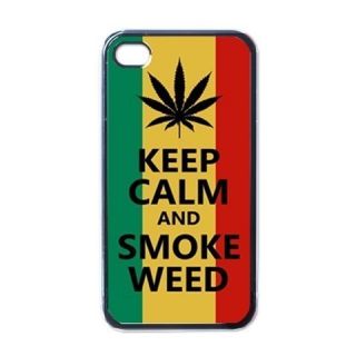 New Keep Calm and Smoke Weed Reggae Apple iPhone 4 iPhone 4S Cases