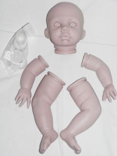 Reborn Baby Doll Kendal Kit Ready to Reborn Head Limbs Plugs Neck Ring