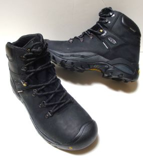 NEW mens KEEN steel toe work boots UTILITY black WATER PROOF size10 L