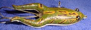Pflueger Conrad Frog Early Version Fishing Lure – Glass Eyes