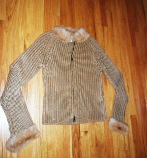 Womans Anthropologie Kenji Natural Gorgeous Cardigan Sweater Jacket