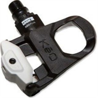 Look KEO Plus Black White Pedals Cromo Axle w KEO Cleat Grey 140g