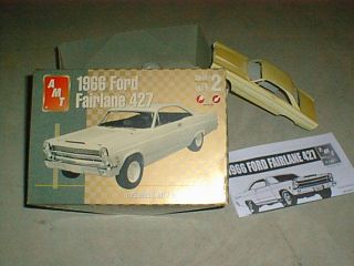 MODEL CAR KIT 1/25th Scale 1966 Ford Fairlane (barely started in Box