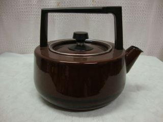 Elamelware Brown Tea Kettle Rang Stove Top Tea Coffee Pot