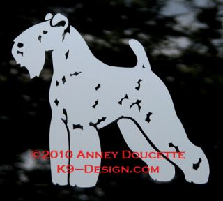 Kerry Blue Terrier Dog Car Vinyl Decal Sticker A K9 Design Creation