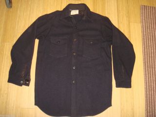 50s USN Black Kersey CPO Frostproof Shirt CHIEF PETTY OFFICER RARE