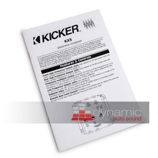 Kicker 03 KX3 Car Stereo 3 Way Electronic Audio Crossover KX3 New