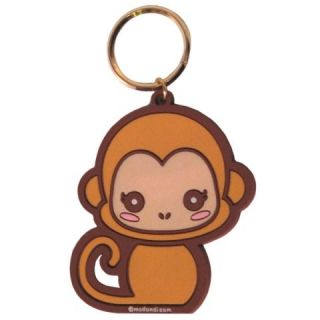 Girl Monkey Emoticon Keychain