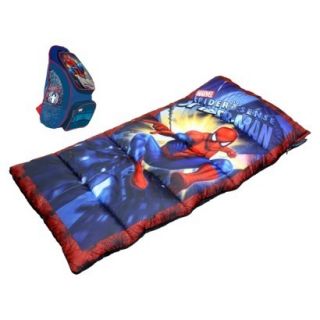 Marvel Sleeping Bag w/ Backpack Spiderman Sleepover Camping Kids