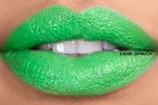 Keyshia KaOIR Jamaica Bright Green Lipstick Kaoir