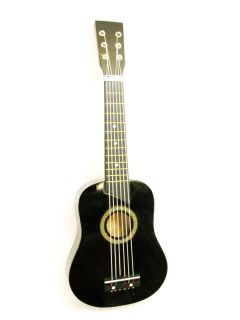 25 Acoustic Guitar Black Small Scale Child Kids Practice Play Toy Bag