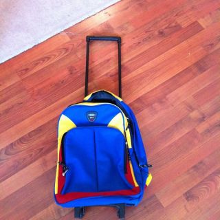 Skyway Kids Gear Boys Rolling Luggage Bag Backpack broken Zipper