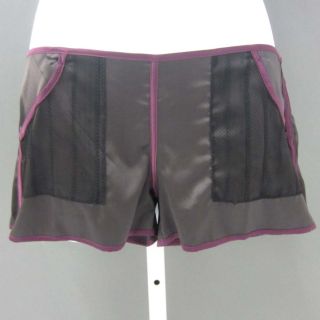 Kiki de Montparnasse Womens Muse Silk Lace Short Slate Bordeaux XS 250