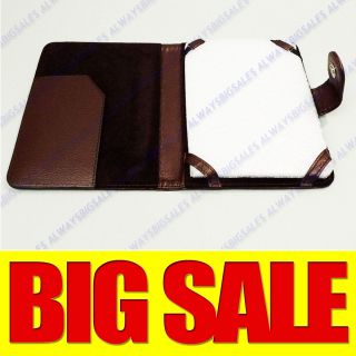 For Kindle Touch Wifi 3G Wifi Business Wallet Case Cover Pouch Brown